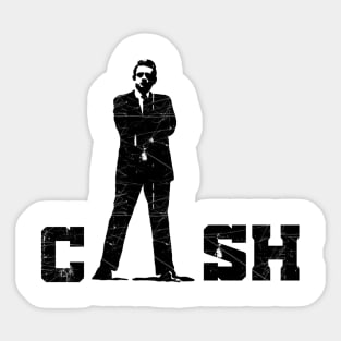 Johnny cash t-shirt Sticker